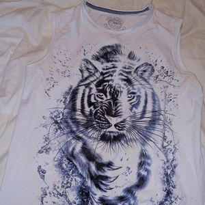 Men's Sleeveless print Tshirt, Xios America, Size M, 95% Cotton/5% Lycra